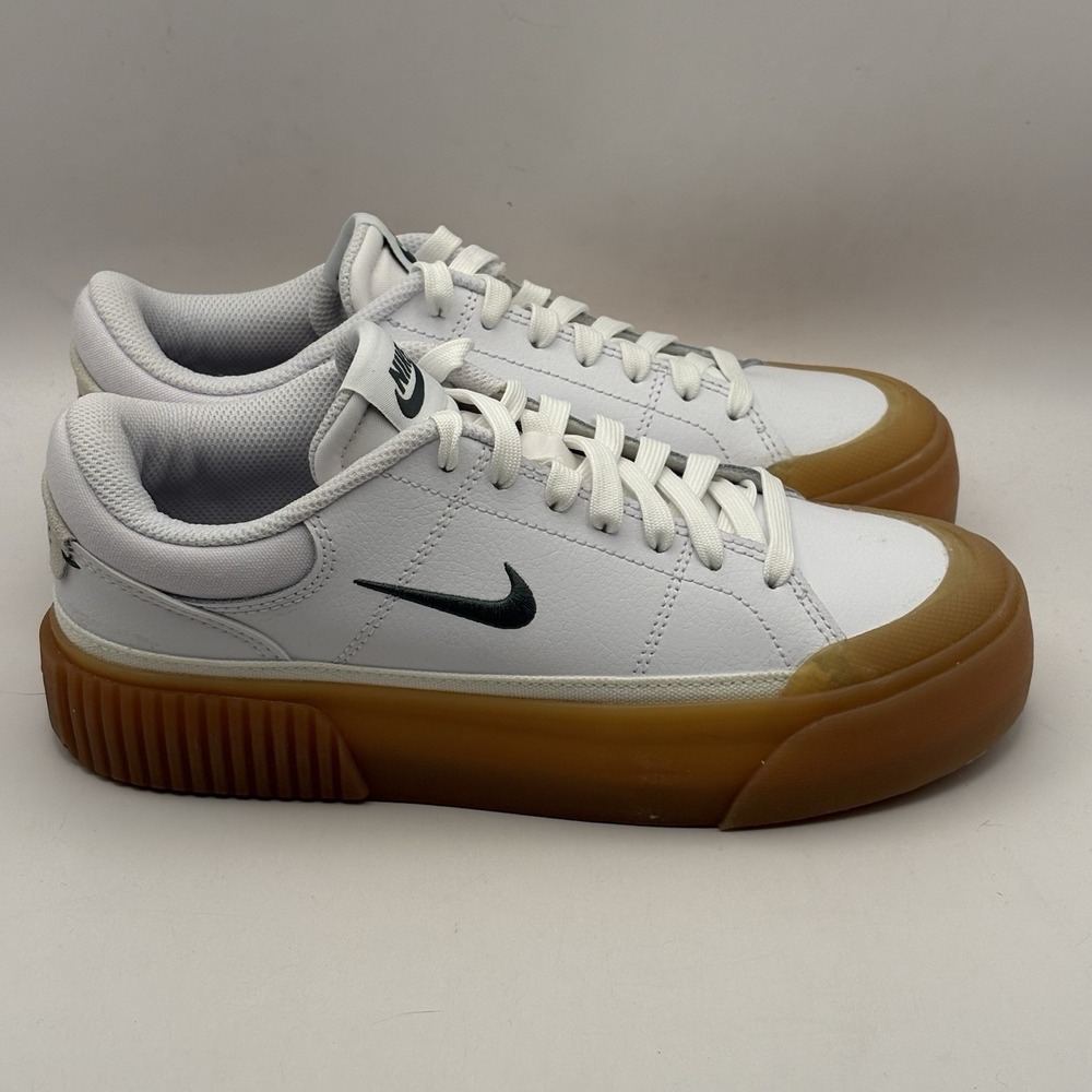 Nike Court Legacy Lift White Vintage Green Gum FV5526-100 Women's Size 6.5 US - Picture 4 of 10